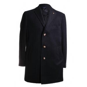 NEW GI CAPRI men's wool overcoat in black